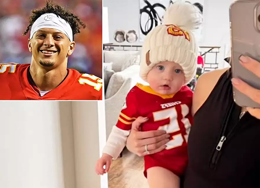 Sterling Skye Gears Up In Adorable Chief's Kit to Support Dad, Mahomes